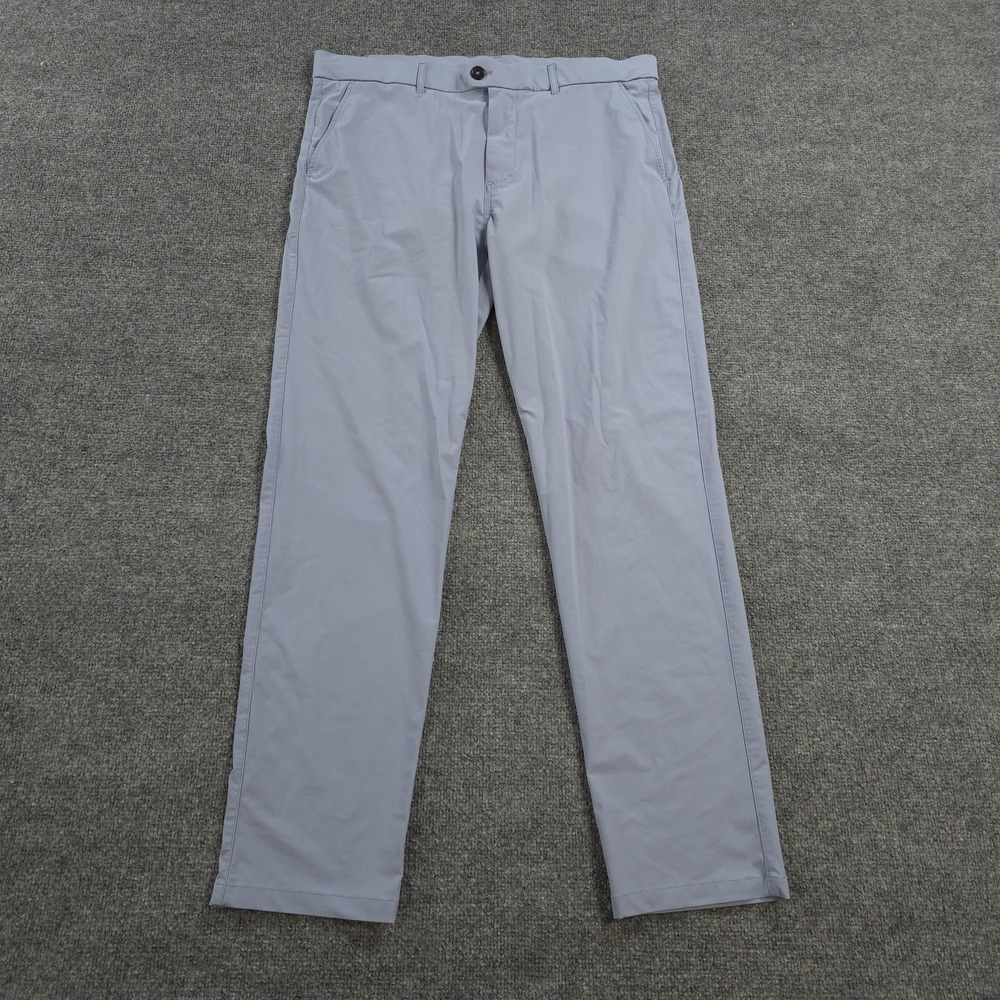 Greyson Pants Mens 36x32 Blue Montauk Performance Trouser Golf Chino Casual
